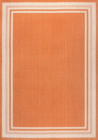 Mae Modern Border Stripe Indoor/outdoor Area Rug