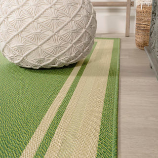 Mae Modern Border Stripe Indoor/outdoor Area Rug