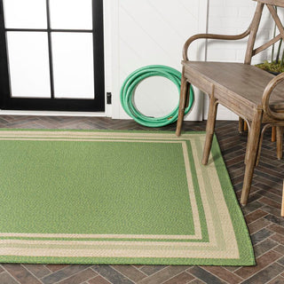 Mae Modern Border Stripe Indoor/outdoor Area Rug