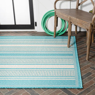 Gibson Modern Double Stripe Indoor/outdoor Area Rug