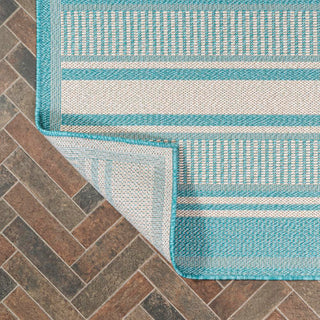 Gibson Modern Double Stripe Indoor/outdoor Area Rug