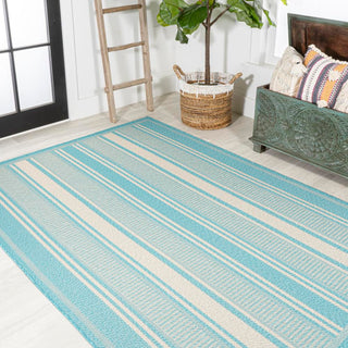 Gibson Modern Double Stripe Indoor/outdoor Area Rug