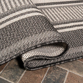 Gibson Modern Double Stripe Indoor/outdoor Area Rug