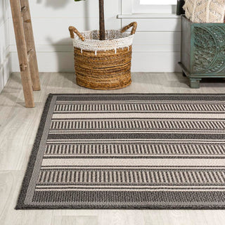 Gibson Modern Double Stripe Indoor/outdoor Area Rug