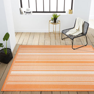 Gibson Modern Double Stripe Indoor/outdoor Area Rug