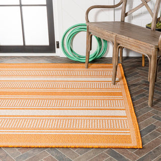 Gibson Modern Double Stripe Indoor/outdoor Area Rug