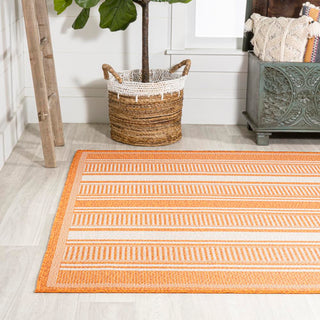 Gibson Modern Double Stripe Indoor/outdoor Area Rug