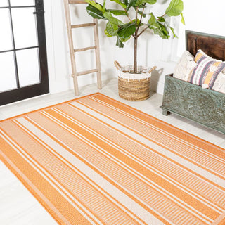 Gibson Modern Double Stripe Indoor/outdoor Area Rug