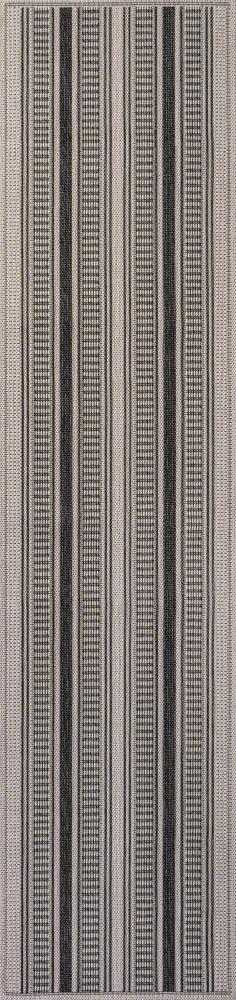 Gibson Modern Double Stripe Indoor/outdoor Area Rug