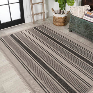 Gibson Modern Double Stripe Indoor/outdoor Area Rug