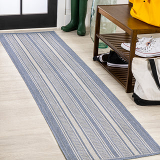 Gibson Modern Double Stripe Indoor/outdoor Area Rug