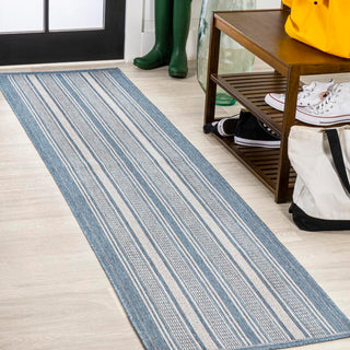 Gibson Modern Double Stripe Indoor/outdoor Area Rug