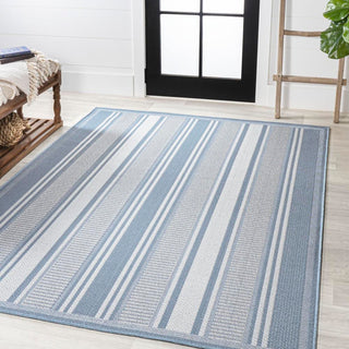 Gibson Modern Double Stripe Indoor/outdoor Area Rug