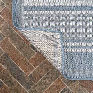 Gibson Modern Double Stripe Indoor/outdoor Area Rug