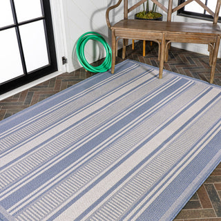 Gibson Modern Double Stripe Indoor/outdoor Area Rug