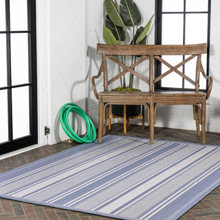 Gibson Modern Double Stripe Indoor/outdoor Area Rug