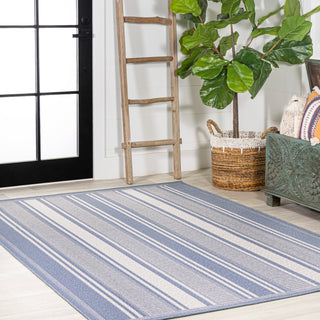 Gibson Modern Double Stripe Indoor/outdoor Area Rug