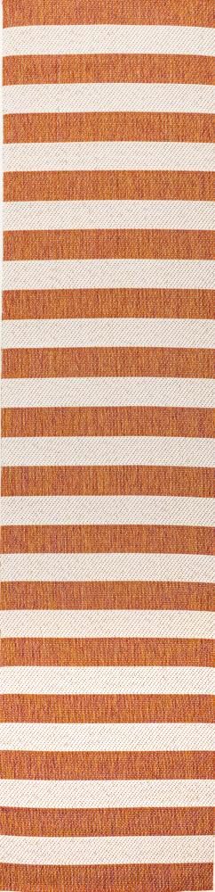 Amos Two-tone Wide Stripe Indoor/outdoor Area Rug