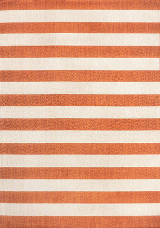 Amos Two-tone Wide Stripe Indoor/outdoor Area Rug