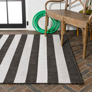 Amos Two-tone Wide Stripe Indoor/outdoor Area Rug