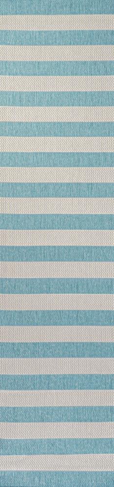 Amos Two-tone Wide Stripe Indoor/outdoor Area Rug