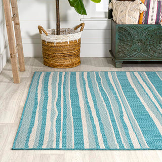 Jane Wavy Stripe Modern Indoor/outdoor Area Rug