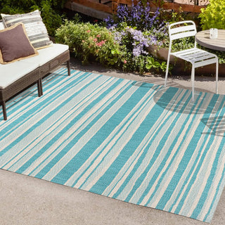 Jane Wavy Stripe Modern Indoor/outdoor Area Rug