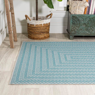 Ortega Modern Concentric Squares Indoor/outdoor Area Rug