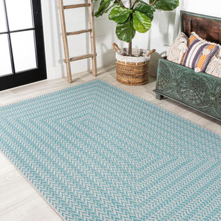 Ortega Modern Concentric Squares Indoor/outdoor Area Rug