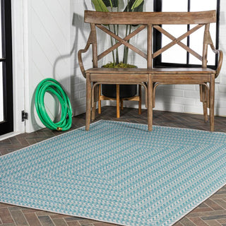 Ortega Modern Concentric Squares Indoor/outdoor Area Rug