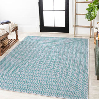 Ortega Modern Concentric Squares Indoor/outdoor Area Rug