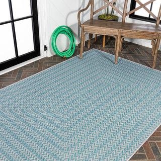 Ortega Modern Concentric Squares Indoor/outdoor Area Rug