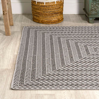 Ortega Modern Concentric Squares Indoor/outdoor Area Rug