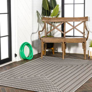 Ortega Modern Concentric Squares Indoor/outdoor Area Rug