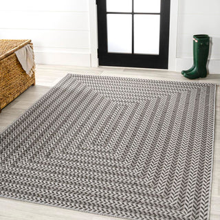 Ortega Modern Concentric Squares Indoor/outdoor Area Rug