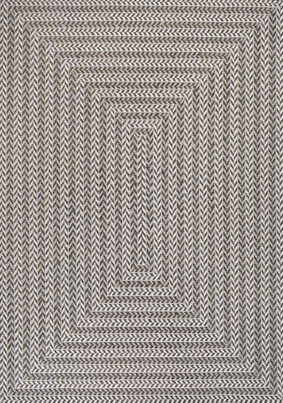 Ortega Modern Concentric Squares Indoor/outdoor Area Rug