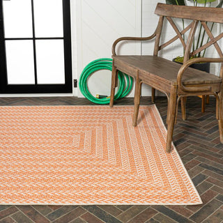 Ortega Modern Concentric Squares Indoor/outdoor Area Rug