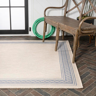 Kristine Classic Diamond Border Indoor/outdoor Area Rug