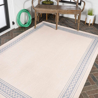 Kristine Classic Diamond Border Indoor/outdoor Area Rug