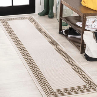 Kristine Classic Diamond Border Indoor/outdoor Area Rug