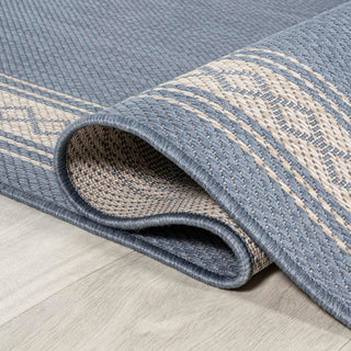 Kristine Classic Diamond Border Indoor/outdoor Area Rug