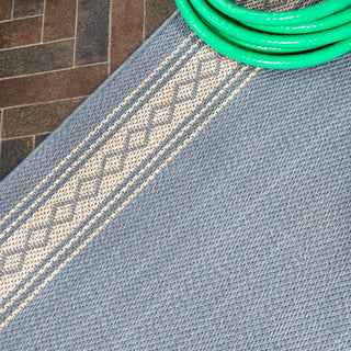 Kristine Classic Diamond Border Indoor/outdoor Area Rug