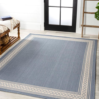 Kristine Classic Diamond Border Indoor/outdoor Area Rug