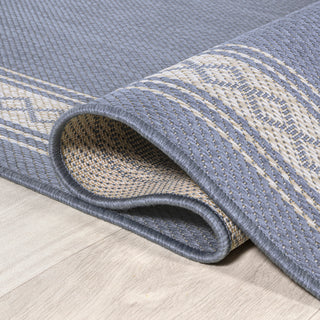 Kristine Classic Diamond Border Indoor/outdoor Area Rug