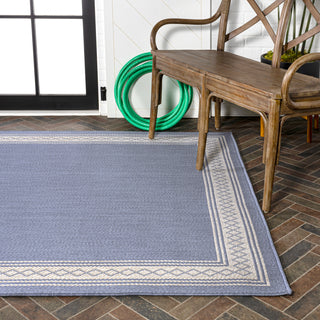 Kristine Classic Diamond Border Indoor/outdoor Area Rug