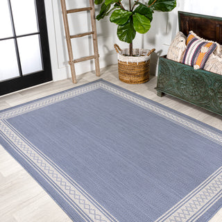 Kristine Classic Diamond Border Indoor/outdoor Area Rug