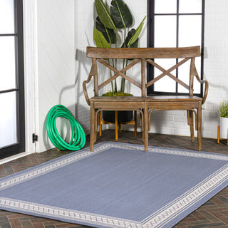 Kristine Classic Diamond Border Indoor/outdoor Area Rug