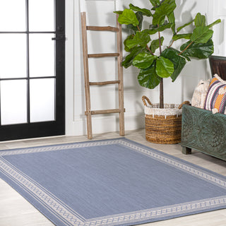 Kristine Classic Diamond Border Indoor/outdoor Area Rug