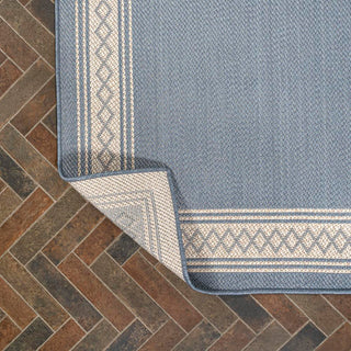 Kristine Classic Diamond Border Indoor/outdoor Area Rug