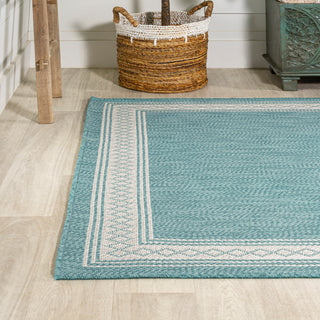 Kristine Classic Diamond Border Indoor/outdoor Area Rug